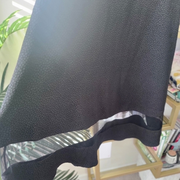 Black Spotted Aline Skirt Women's Medium - Like New - Picture 3 of 6